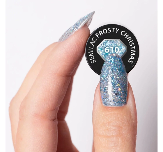 Semilac Winter Collection UV-Hybridlack 610 Frosty Christmas 7 ml