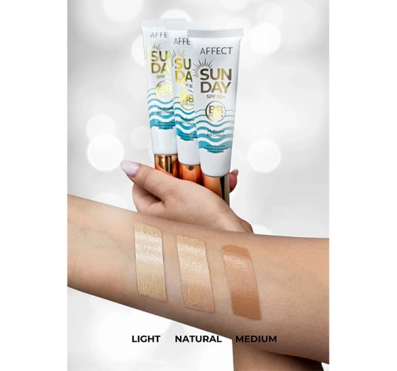 Kliknij na zdjęcie, aby je powiększyć Affect Sunday Multifunktionale BB-Creme SPF50+ Light 30 ml