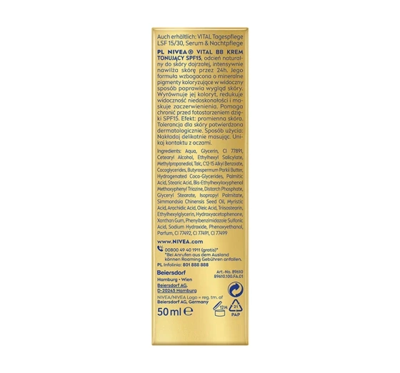 NIVEA Vital BB-Creme für reife Haut SPF15 natürliche Nuance 50ml
