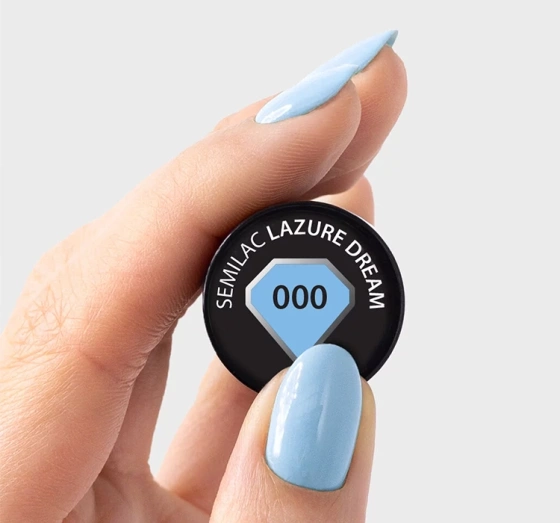 Kliknij na zdjęcie, aby je powiększyć Semilac Fiori UV-Nagellack 000 Lazure Dream 7ml
