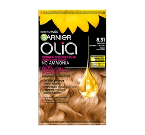 GARNIER OLIA PERMANENTE HAARFARBE OHNE AMMONIAK 8.31 GOLDENES ASCHBLOND