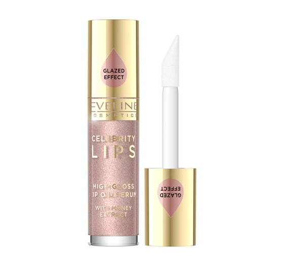 Kliknij na zdjęcie, aby je powiększyć Eveline Cosmetics Celebrity Lips High Gloss Lip Oil Serum Lippenöl-Serum 01 Like Magic 5 ml