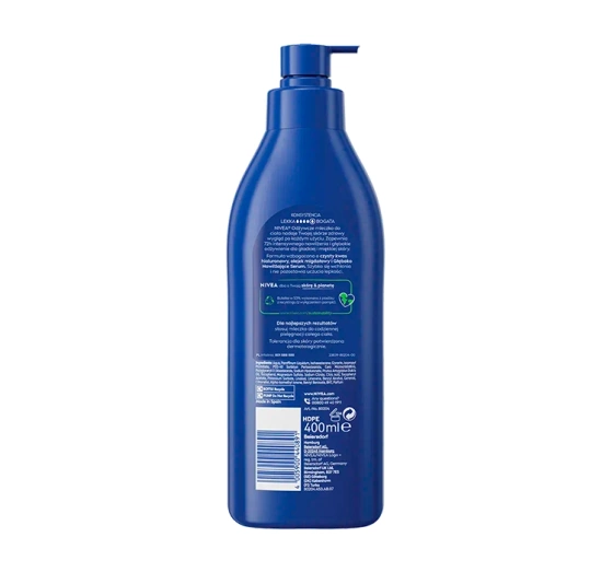 Kliknij na zdjęcie, aby je powiększyć NIVEA Pflegende Körpermilch mit Pumpe für sehr trockene Haut 400 ml