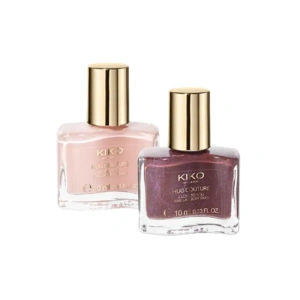 KIKO Milano Hug Couture Close To You Nail Lacquer Duo Set natürliche Base + glänzender Topper 02 Wrapped In Two 2 x 10 ml
