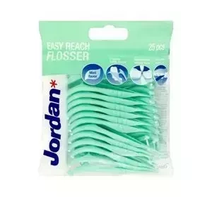 Jordan Easy Reach Flosser Zahnseidenstäbchen, 25 Stück