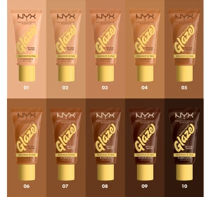 NYX Professional Makeup Buttermelt Glaze Creme-Foundation mit SPF30 07 Toffee Butta 30 ml 