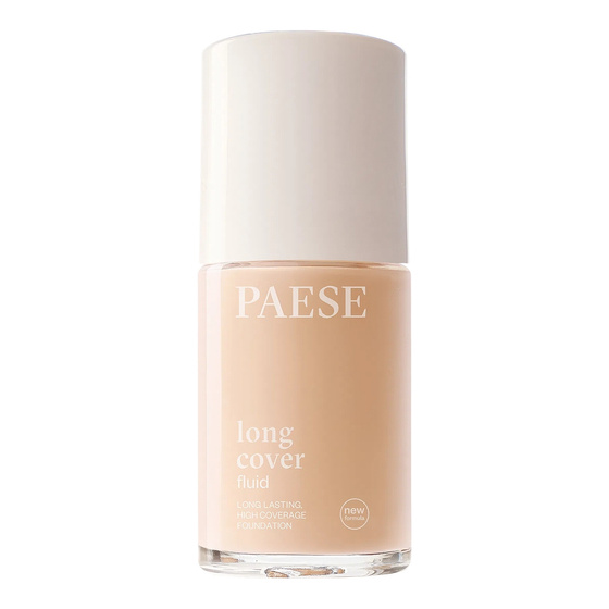 Paese Long Cover Fluid – cremige, deckende Gesichtsgrundierung, neue Formel, 0 Nude, 30 ml