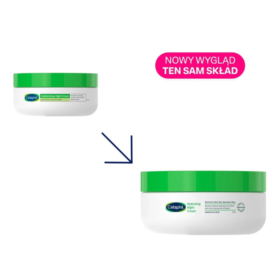 Cetaphil Feuchtigkeitsspendende Nachtcreme für normale, trockene und anspruchsvolle Haut 48ml