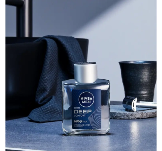 Kliknij na zdjęcie, aby je powiększyć NIVEA MEN Deep Comfort antibakterielles Aftershave 100 ml