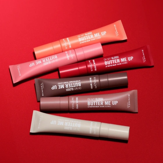 Rimmel Oh My Gloss! Butter Me Up Feuchtigkeitsspendender Lippenbalsam 004 Red Velvet 15 ml