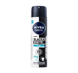 NIVEA MEN Black&White; Invisible Fresh Antitranspirant-Spray für Männer 150 ml
