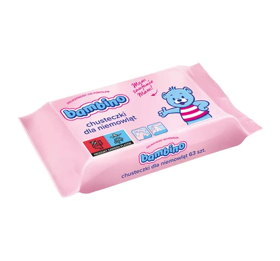 BAMBINO ZARTE FEUCHTTÜCHER FÜR BABYS 63 STÜCK