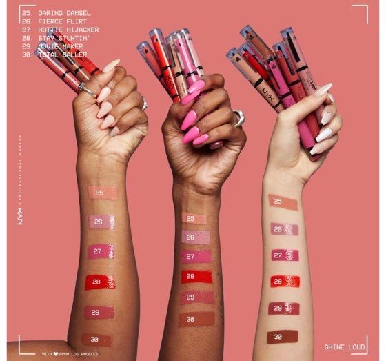 Kliknij na zdjęcie, aby je powiększyć NYX Professional Makeup Shine Loud Flüssiger Lippenstift 27 Hottie Hijacker 6,8 ml