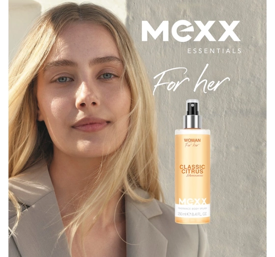 Kliknij na zdjęcie, aby je powiększyć MEXX WOMAN PARFÜMIERTER KÖRPERNEBEL 250ML